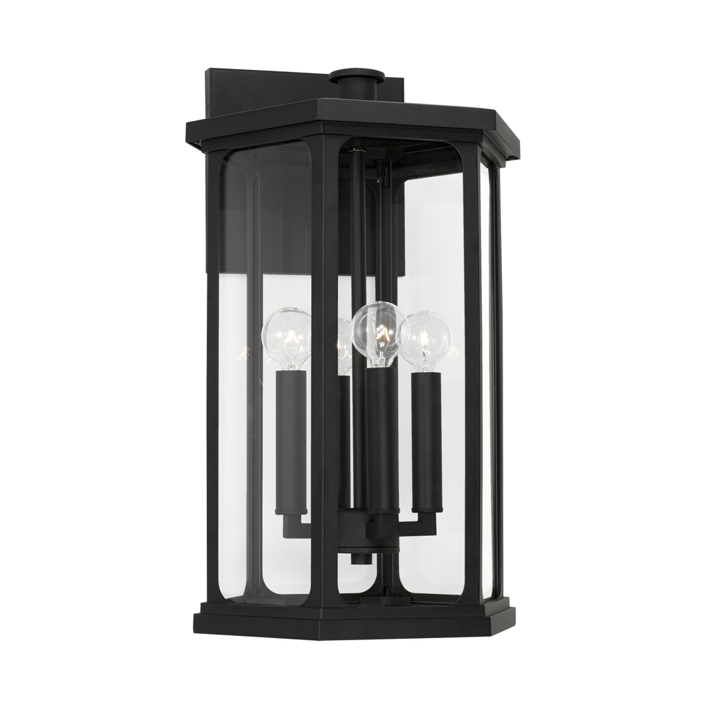 Product image for Walton 4 Light Large Wall Lantern - Black