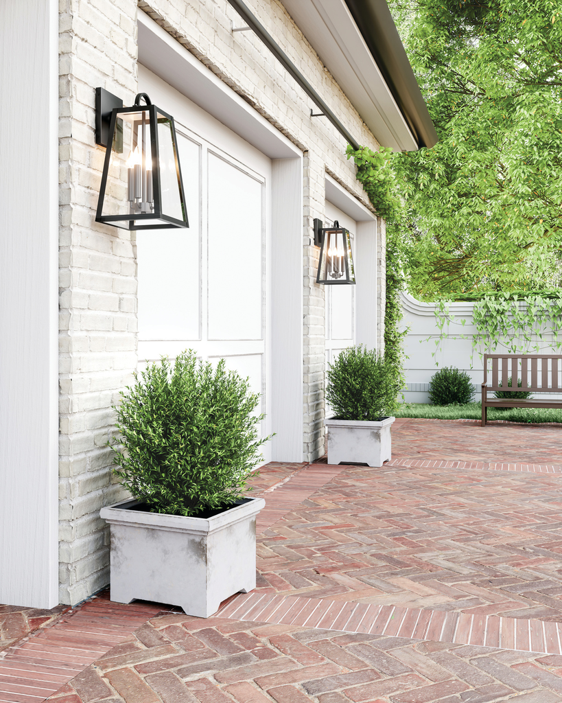 Product image for Leighton 4 Light Wall Lantern - Black