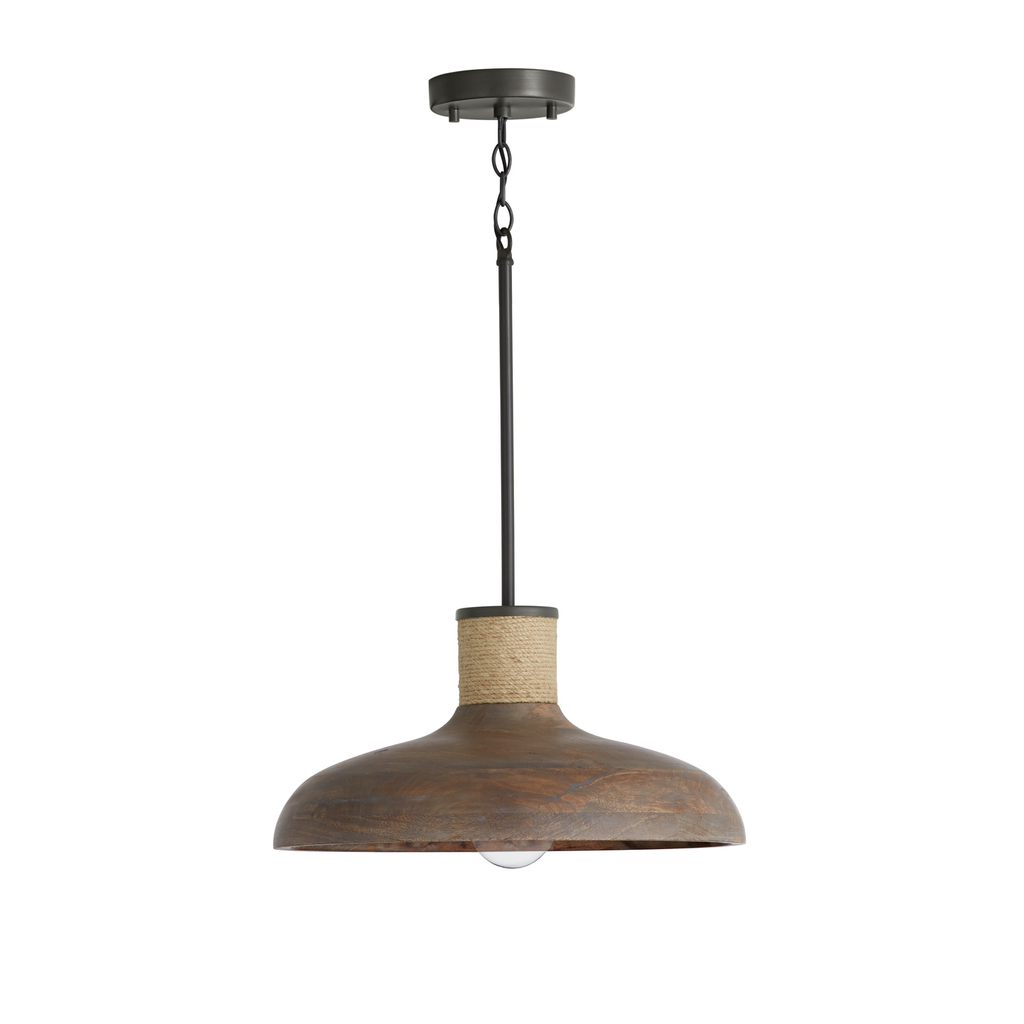 Product image for Jacob 1 Light Pendant - Gray Iron