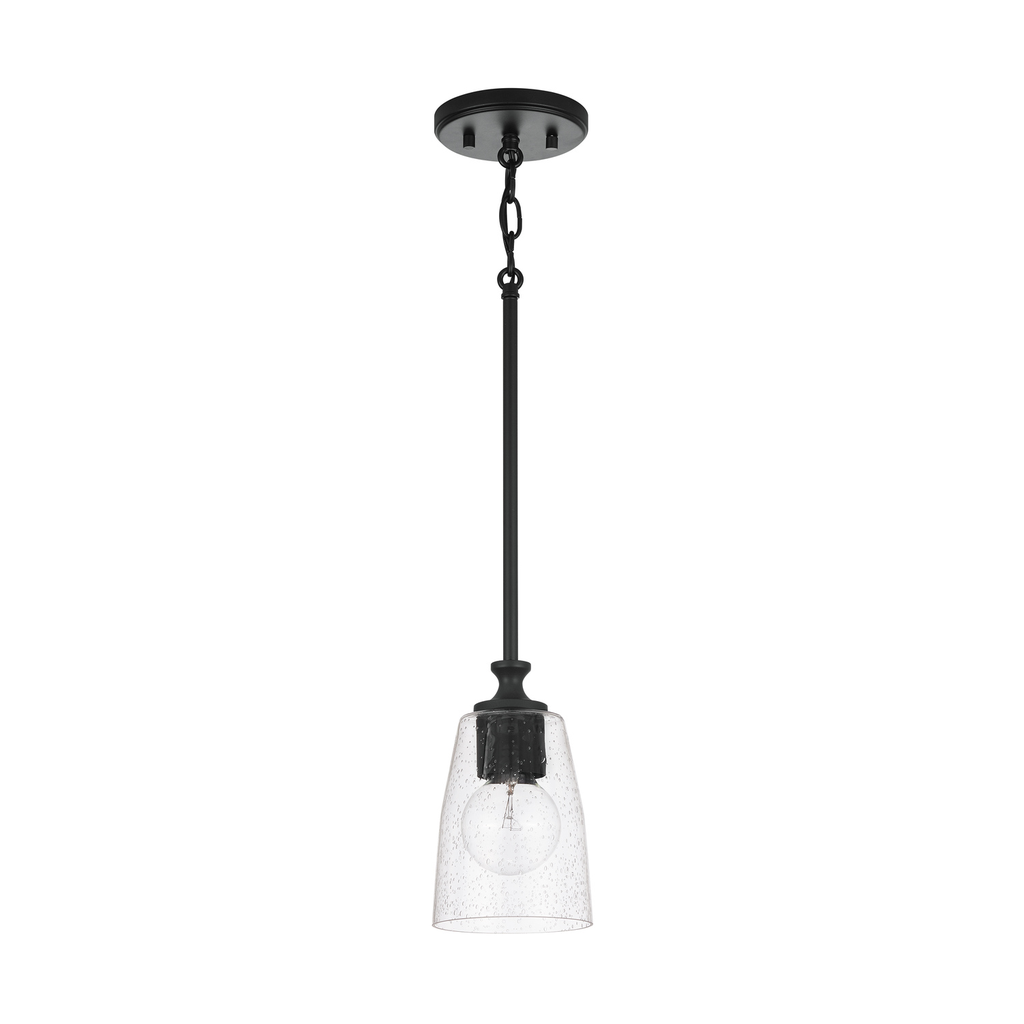 Product image for Myles 1 Light Pendant - Matte Black
