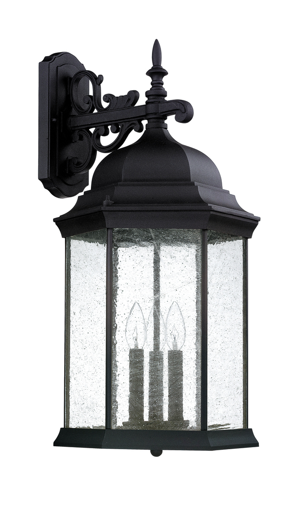 Product image for Main Street 3 Light Extra Large Wall Lantern - Black