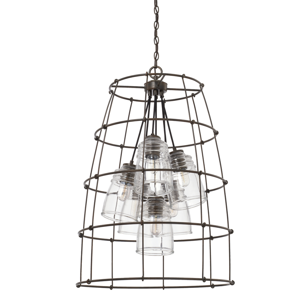 Product image for Turner 6 Light Foyer - Nordic Gray