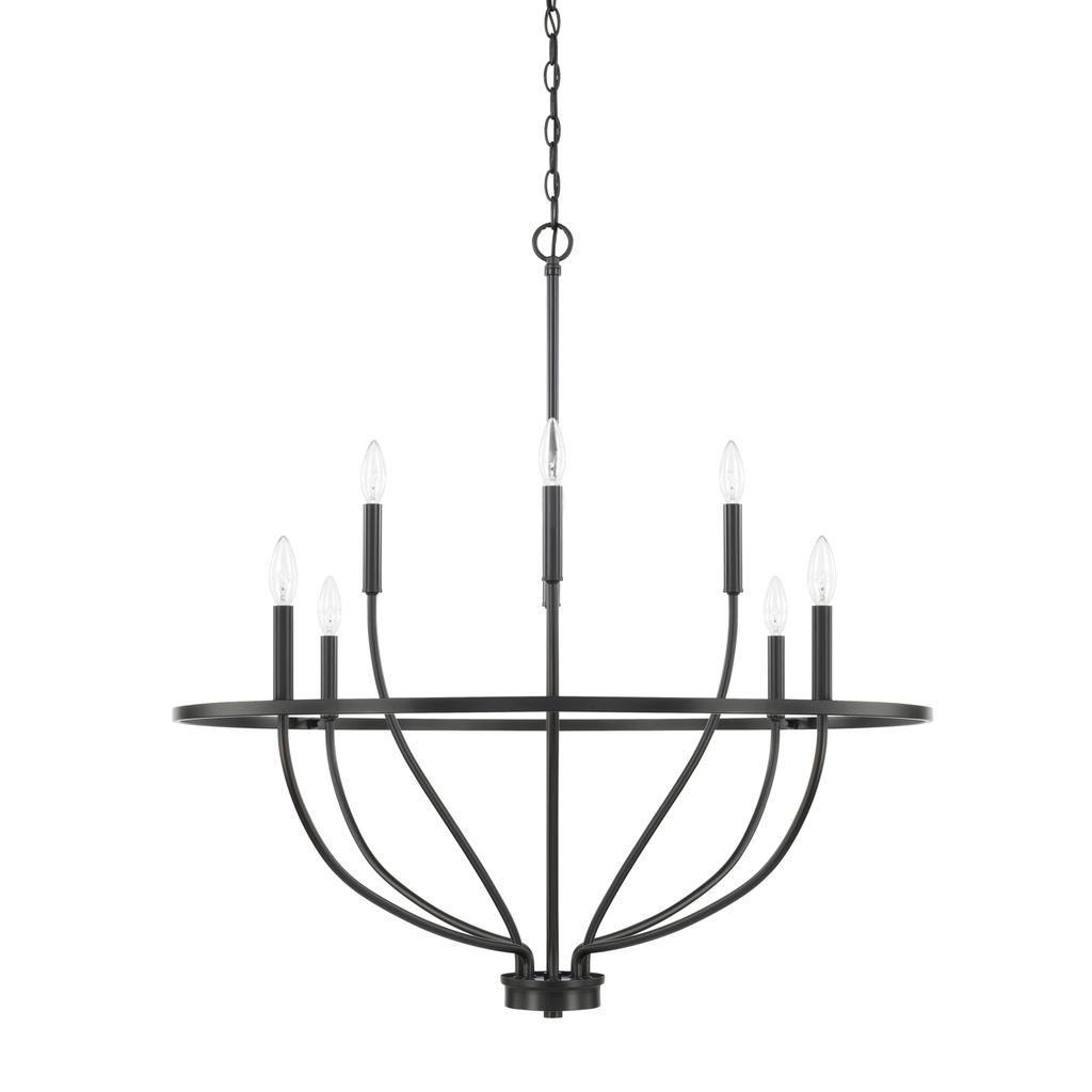 Product image for Greyson 8 Light Chandelier - Matte Black