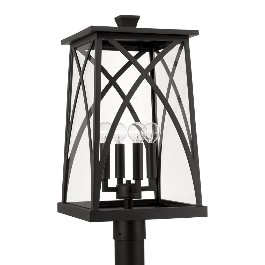 Product image for Marshall 4 Light Post Lantern - Black