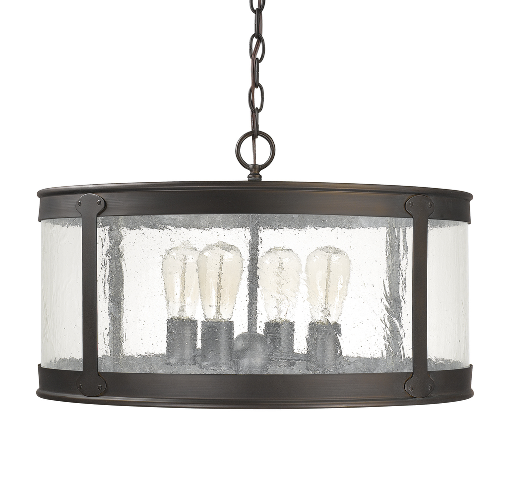 Product image for Dylan 4 Light Outdoor Pendant - Old Bronze