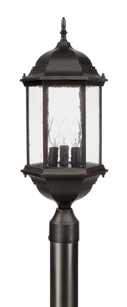 Product image for Main Street 3 Light Post Lantern - Old Bronze