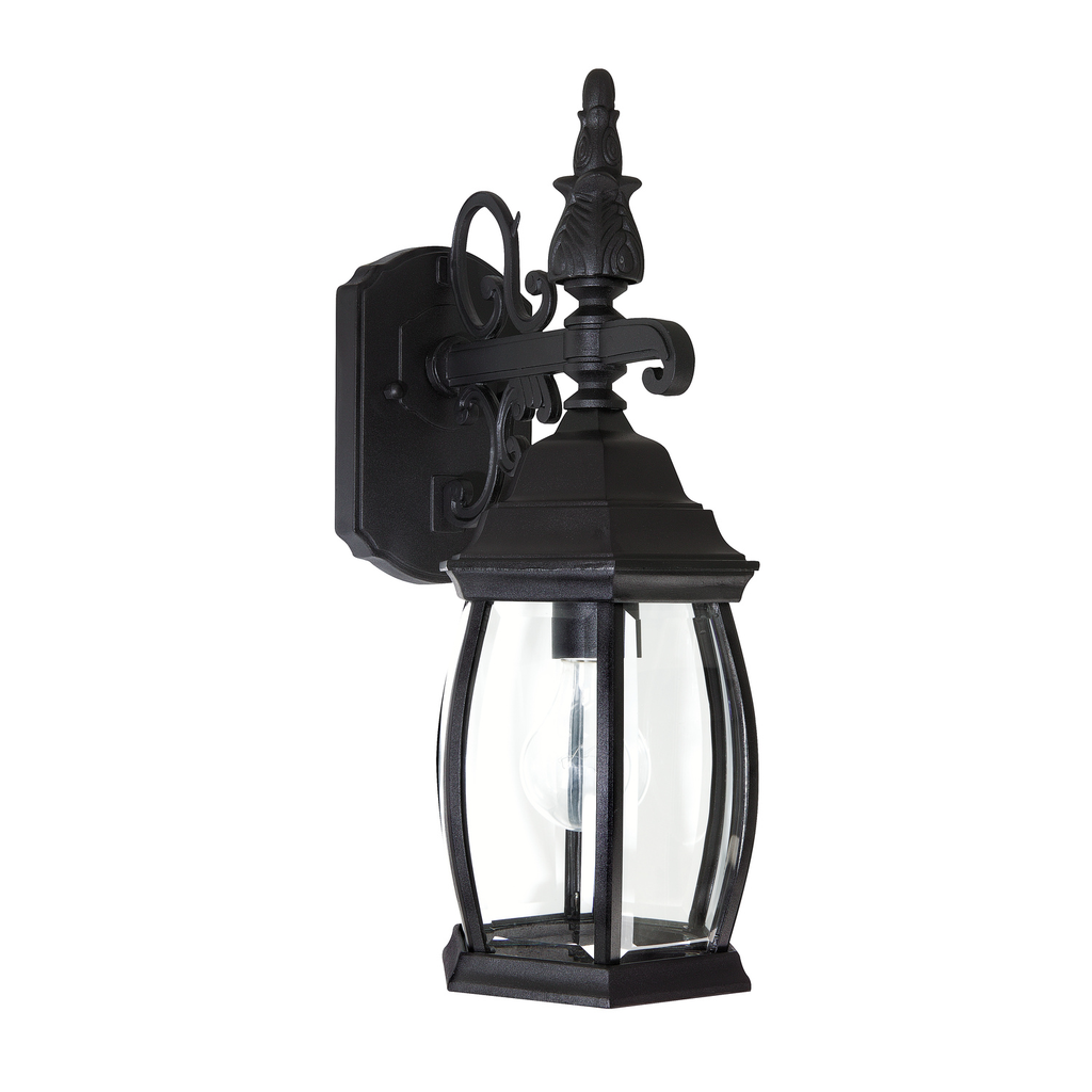 Product image for French Country 1 Light Small Wall Lantern - Black