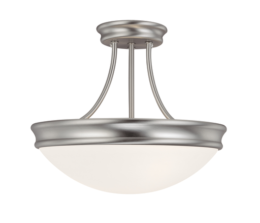 Product image for 3 Light Semi-Flush Mount - Matte Nickel