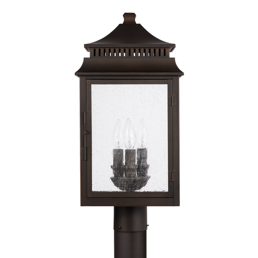 Product image for Sutter Creek 3 Light Post Lantern - Oiled Bronze