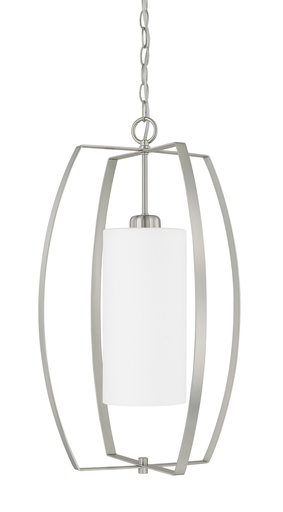 Product image for CAPLTF 515912BN-343 1 LIGHT FOYER BRUSHED NICKEL