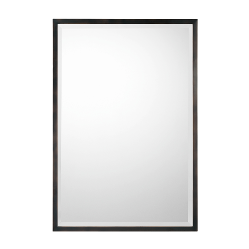 Product image for 38" Metal Framed Mirror - Matte Black