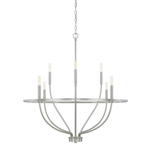 Product image for Greyson 8 Light Chandelier - Brushed Nickel