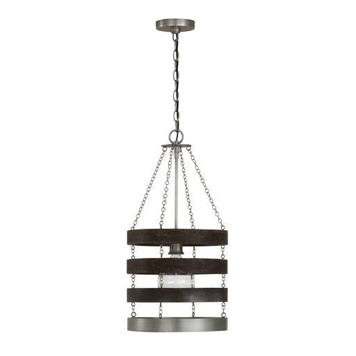 Product image for Ashton 1 Light Pendant - Carbon Gray/Matte Nickel