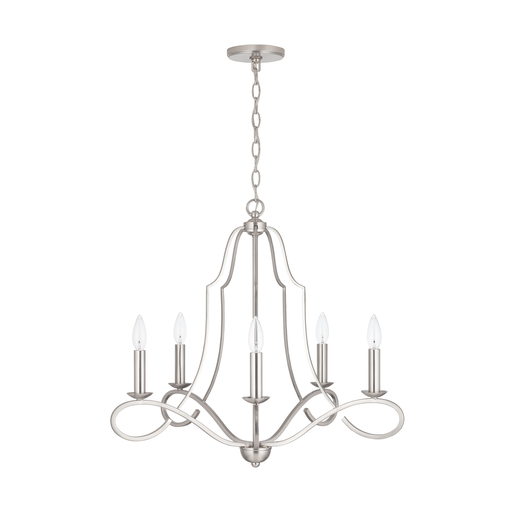 Product image for Cameron 5 Light Chandelier - Brushed Nickel