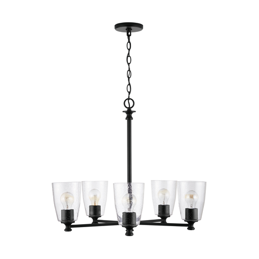 Product image for Myles 5 Light Chandelier - Matte Black