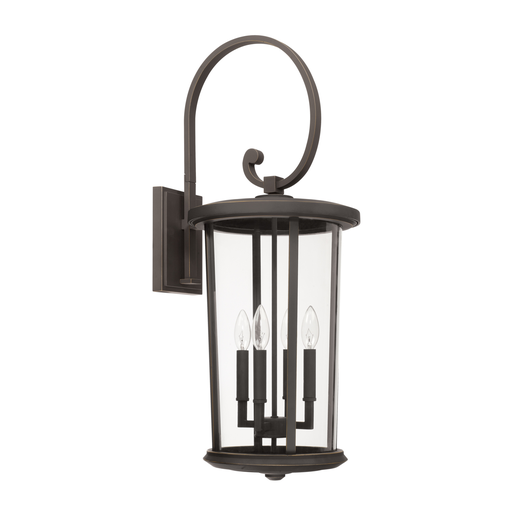 Product image for CAPLTF 926741OZ 4 LIGHT OUTDOOR WALL LANTERN OILED BRONZE