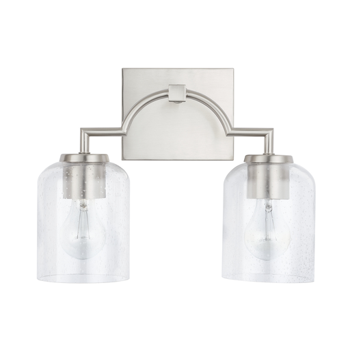 Product image for Carter 2 Light Vanity - Brushed Nickel