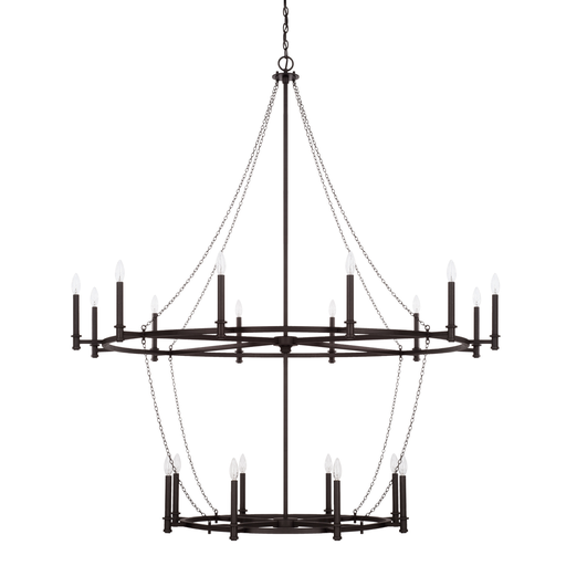 Product image for Lancaster 20 Light Chandelier - Black Iron