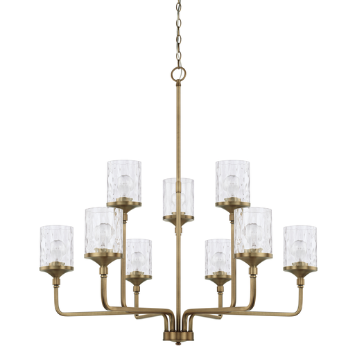 Product image for Colton 9 Light Chandelier - Aged Brass