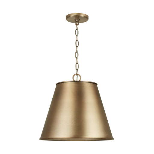 Product image for CAPLTF 337811AD 1 LIGHT PENDANT AGED BRASS 1 100 WATT E26 MEDIUM