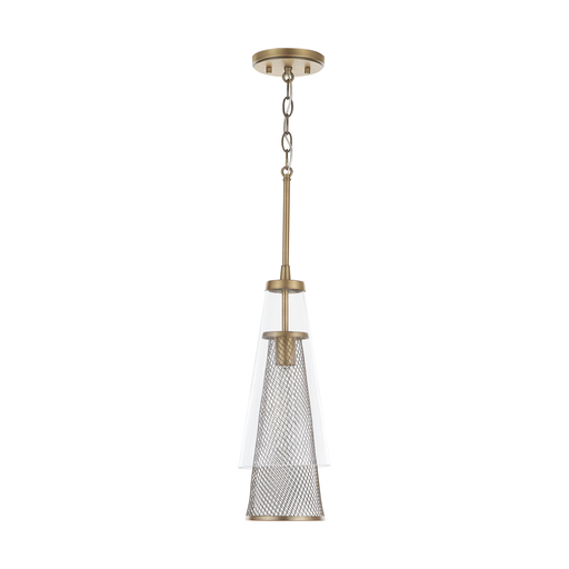 Product image for Abbott 1 Light Pendant - Aged Brass
