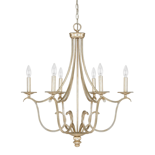 Product image for Bailey 6 Light Chandelier - Winter Gold