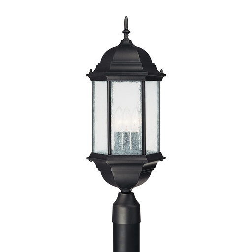 Product image for Main Street 3 Light Post Lantern - Black