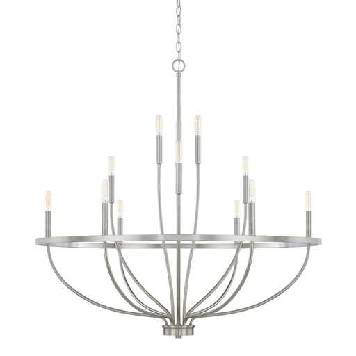 Product image for Greyson 12 Light Chandelier - Brushed Nickel