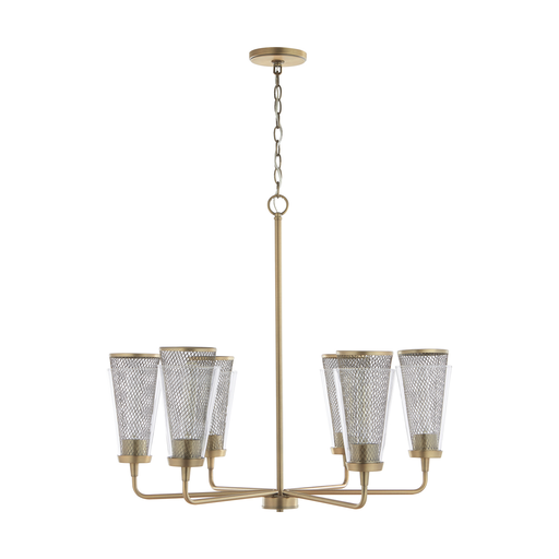 Product image for Abbott 6 Light Chandelier - Aged Brass