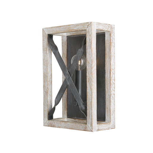 Product image for CAPLTF 640411WN WEATHERED WOOD 12IN HIGH SCONCE