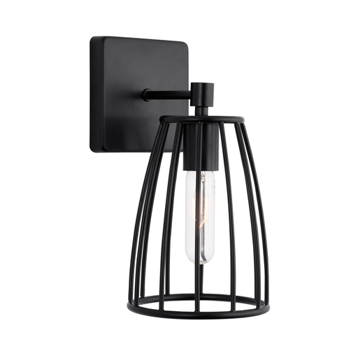 Product image for CAPLTF 638811MB 1 LIGHT SCONCE MATTE BLACK 1 100 WATT E26 MEDIUM