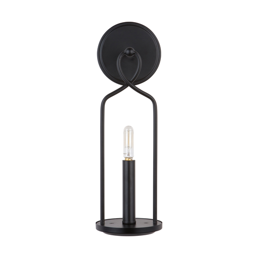 Product image for Sonnet 1 Light Wall Sconce - Matte Black