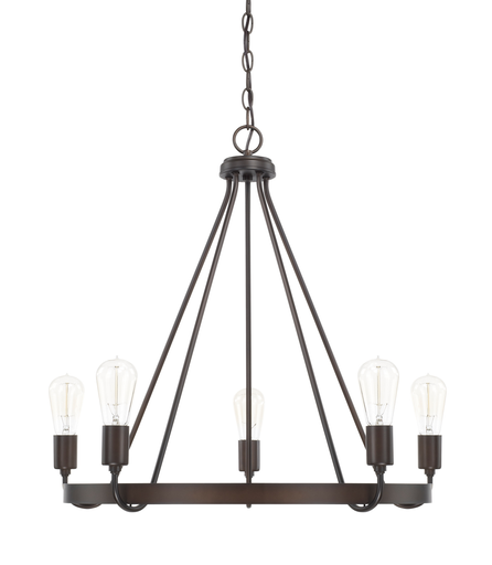 Product image for CLF 420061BZ 5 LIGHT CHANDELIER