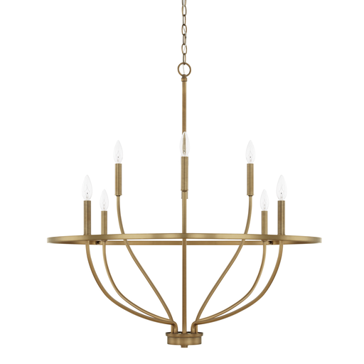 Product image for Greyson 8 Light Chandelier - Aged Brass
