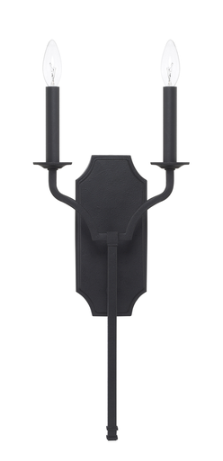 Product image for Ravenwood 2 Light Wall Sconce - Black Iron