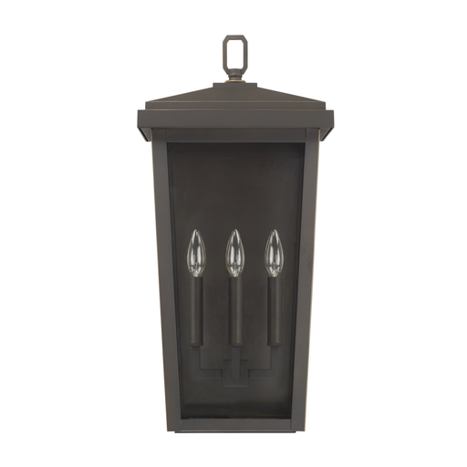 Product image for Donnelly 3 Light Large Wall Lantern - Oiled Bronze