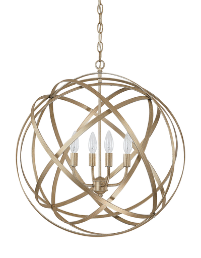 Product image for Axis 4 Light Pendant - Winter Gold