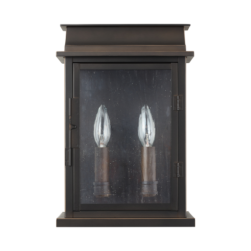 Product image for Bolton 2 Light Medium Wall Lantern - Oiled Bronze