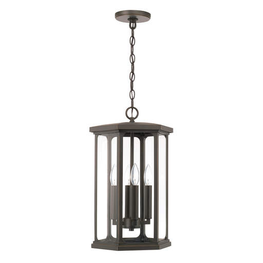 Product image for Walton 4 Light Hanging Lantern - Oiled Bronze