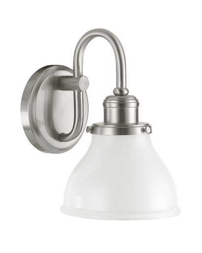 Product image for Baxter 1 Light Wall Sconce - Brushed Nickel
