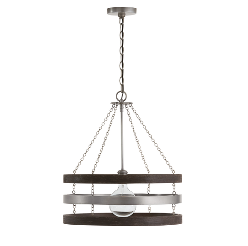 Product image for Ashton 1 Light Pendant - Carbon Gray/Matte Nickel