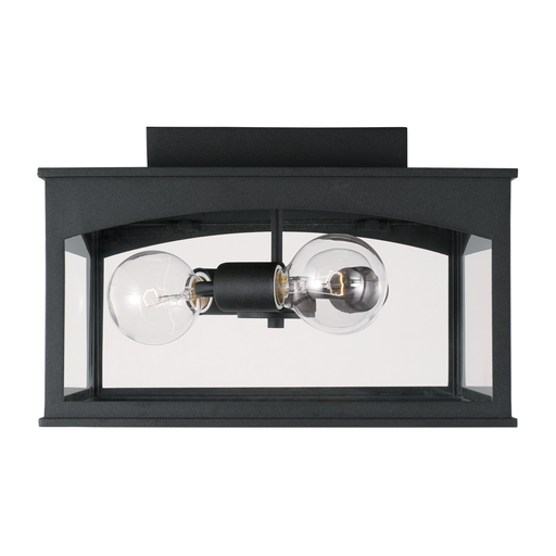 Product image for CAPLTF 946731BK 3 LIGHT OUTDOOR FLUSH BLACK