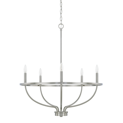 Product image for Greyson 5 Light Chandelier - Brushed Nickel