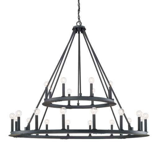 Product image for Pearson 24 Light Chandelier - Black Iron