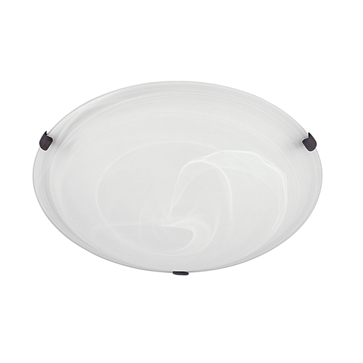 Product image for 3 Light Flush Mount w/ White Faux Alabaster Glass