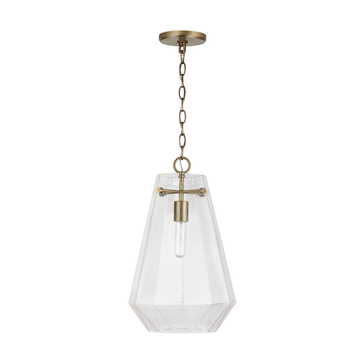 Product image for 1 Light Pendant - Aged Brass