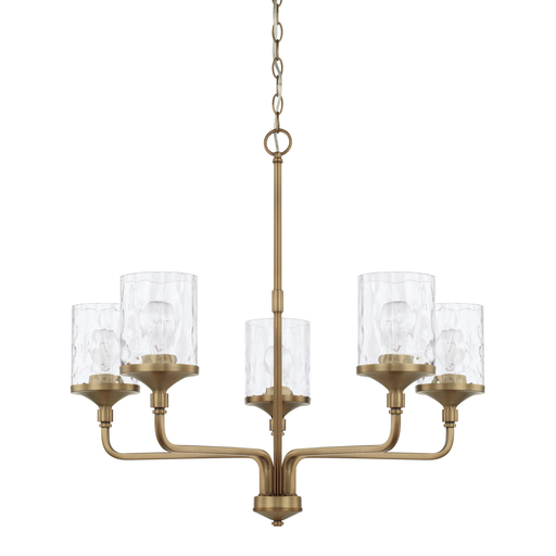Product image for Colton 5 Light Chandelier - Aged Brass
