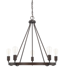 CLF 420061BZ 5 LIGHT CHANDELIER