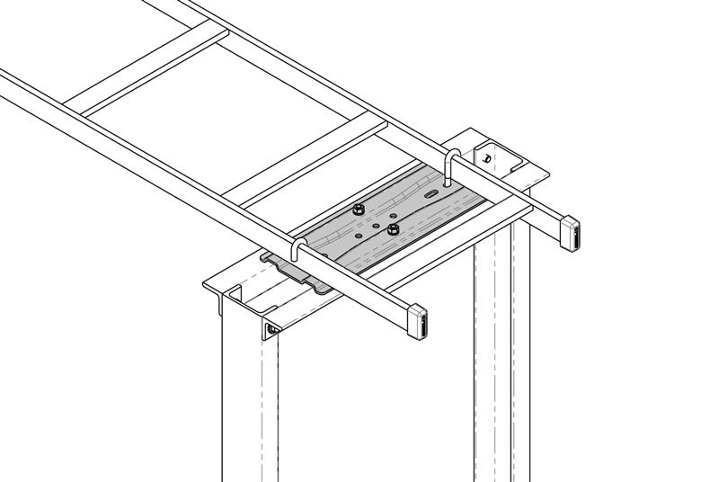 Mayer-DDS-Cable Runway Wall to Rack Kit - 12"W x 54"L - Black-1