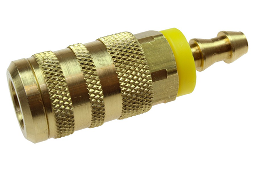 1/4" 6-Point Industrial Coupler, 3/8" ID Lock-On
